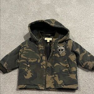 Soft Gallery Camouflage baby 6M 6 month Kids Jacket camo Tiger hooded